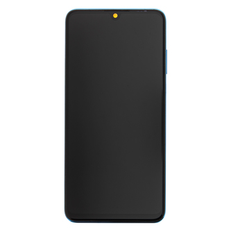 Huawei P30 Lite LCD Display + Dotyková Deska + Přední Kryt Blue (pro 24MP foto)