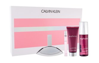 Calvin Klein Euphoria parfémovaná voda 100 ml + parfémovaná voda 10 ml + tělové mléko 100 ml + tělový závoj 150 ml
