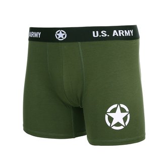 Trenýrky Boxer US Army ZELENÉ vel.M