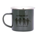 Hrnek COFFEE FIRST! smaltovaný 300 ml ZELENÝ