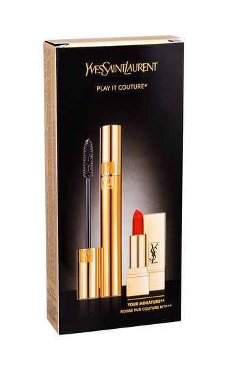 Yves Saint Laurent Volume Effet Faux Cils řasenka Volume Effet Faux Cils 7,5 ml + rtěnka Rouge Pur Couture 1,3 ml 01 Le Rouge