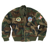 Bunda dětská MA1 WOODLAND vel.XL