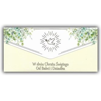 Karnet-koperta Chrzest od Babci i Dziadka