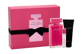 Narciso Rodriguez Fleur Musc for Her parfémovaná voda 100 ml + parfémovaná voda 10 ml + tělové mléko 75 ml