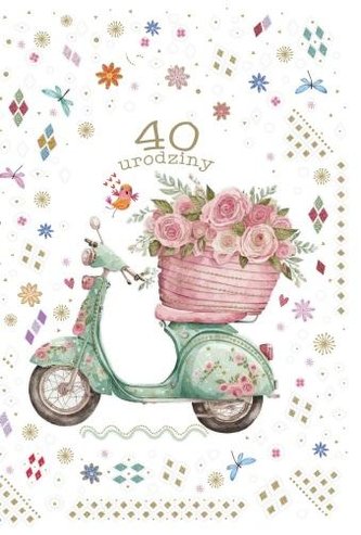 Kartka okolicznościowa Urodziny 40