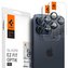 Spigen Glass tR EZ Fit Optik Pro 2 Pack, blue titanium - iPhone 15 Pro/15 Pro Max