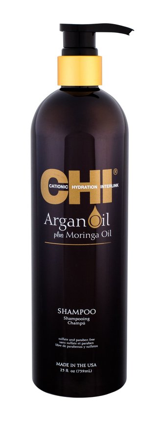 Farouk Systems CHI Argan Oil Šampon Plus Moringa Oil 739 ml pro ženy Farouk Systems CHI Argan Oil Šampon Plus Moringa Oil 739 ml pro ženy