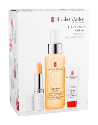 Elizabeth Arden Eight Hour Cream hydratační olej 100 ml + denní pleťová péče 15 ml + balzám na rty SPF15 3,7 g