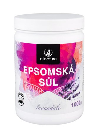 Allnature Epsom Salt Koupelová sůl Lavender 1000 g unisex