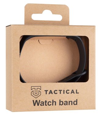 Tactical 513 Silikonový Řemínek pro Xiaomi Mi Band 3/4 Black