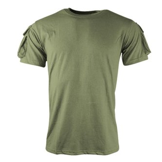 Triko TACTICAL VELCRO krátký rukáv ZELENÉ vel.XL