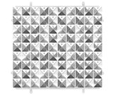 Panel dekoracyjny srebrny 3D 30x30cm