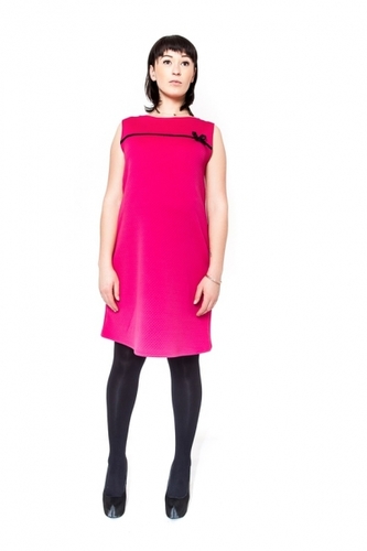 Be MaaMaa Těhotenské šaty/tunika DIOR - amarant, vel. L/XL; L/XL