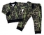 Stylová bavlněná tepláková souprava G-baby,  Dino - khaki/černá, vel. 86; 86 (12-18m)