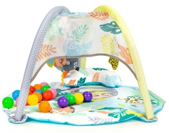 Vzdělávací deka s hrazdou a míčky, Lenochod, Eco toys