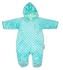 Baby Nellys Kombinézka/overálek Minky, zateplená - mátová, vel. 74; 74 (6-9m)