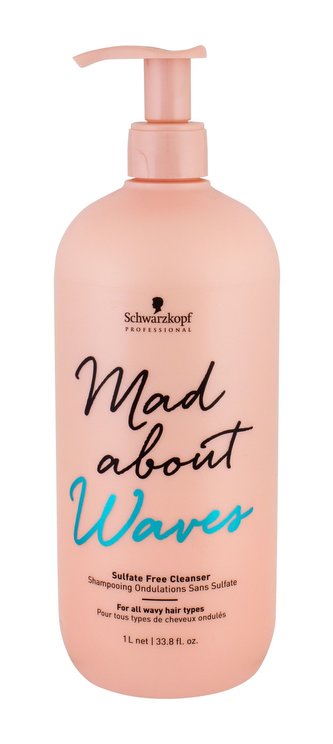 Schwarzkopf Mad About Waves Šampon Sulfate Free Cleanser 1000 ml pro ženy