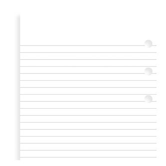 Filofax, Papíry pro diáře (value pack), linkované, osobní, bílá