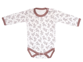 Mamatti Dětské body dlouhý rukáv, Happy - bílá s potiskem, vel. 86; 80 (9-12m)