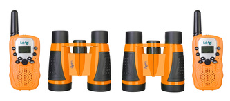 Sada vysílaček a binokulárních dalekohledů LEVENHUK LabZZ WTT10, Orange