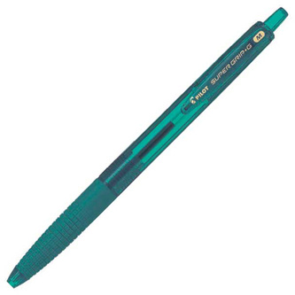 Pilot, Kuličkové pero SuperGrip-G, 1.0, (M) střední, smaragdová zelená