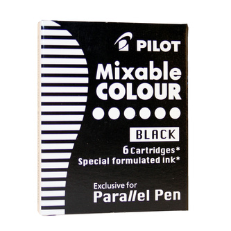 Pilot, Bombičky do Kaligrafických per Parallel Pen, 6 ks, černá