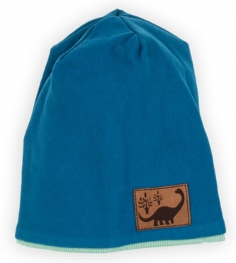 Dvouvrstvá bavlněná čepice Nicol Ivo, modrá ; 104/110 (3-5r)