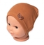 Baby Nellys Žebrovaná čepice Medvídek - hnědá, vel. 92/98; 92/98 (18-36m)