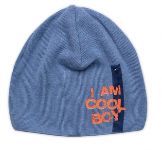 Jarní, podzimní čepice I am Cool Boy, jeans, 40-46 cm; 92/98 (18-36m)