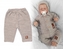 Pletené kalhoty Hand Made Boy, Baby Nellys, béžové, vel. 62; 62 (2-3m)