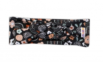 Hand Made Dvouvrstvá proplétaná čelenka Palouček, grafit, 92/98; 92/98 (18-36m)