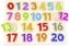 Dřevěná edukační vkládačka, puzzle Lelin - Číslice