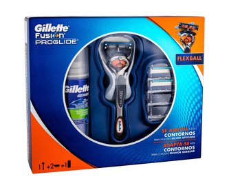 Gillette Fusion Proglide holicí strojek s jednou hlavicí 1 ks + náhradní hlavice 2 ks + gel na holení Series Sensitive 75 ml