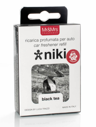 Mr&Mrs Fragrance Niki Vůně do auta 1 ks Black Tea Náplň unisex
