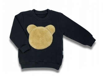 Dětská bavlněná mikina Nicol, Bear, grafit; 92 (18-24m)
