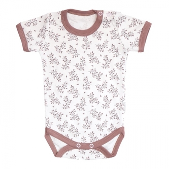 Mamatti Kojenecké body kr. rukáv, Happy - bílá s potiskem, vel. 80; 80 (9-12m)