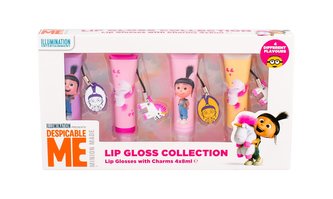 Minions Unicorns lesk na rty s přívěskem 4 x 8 ml