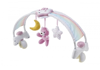 Interaktivní panel s melodíí a lampičkou Chicco - růžový