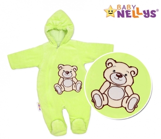 Zimní kombinézka/overálek Teddy Bear- zelená; 56 (1-2m) ; 62 (2-3m)