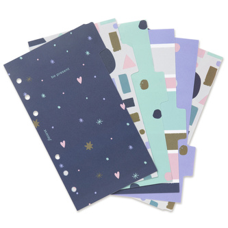 Filofax, náplň Osobní, rozřazovač Good Vibes, 6 záložek