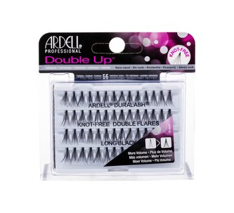 Ardell Double Up Umělé řasy Duralash Knot-Free Double Flares 56 ks Long Black pro ženy