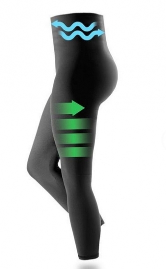 Speciální legíny PROSKIN Push-up - anticelulitidní s vysokým pásem, vel. XXL/44, Be MaaMaa; XXL (44)