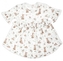 Šatičky krátký rukáv s volánky, Nicol, Bunny - krémové, vel. 104; 104 (3-4r)