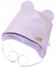 Čepička na zavazování, bavlna, Little Teddy, Baby Nellys, liliová; 50/56 (0-2m)