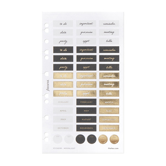 Filofax, Samolepky Moonlight, multi-fit