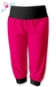 Be MaaMaa Sportovní 3/4 legíny CAPRI - růžová/černá, vel. L/XL