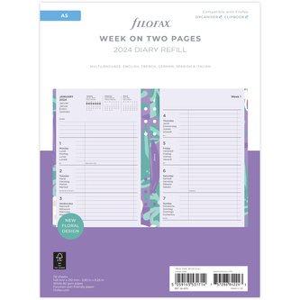 Filofax, Diářový set 2024 A5, Floral