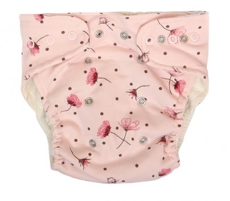 Mamatti Látková plenka EKO sada - kalhotky + 2 x plenka, Vlčí Mák, vel. 5 - 14 kg, růžová ; 5 - 14 kg