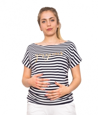 Be MaaMaa Těhotenské triko/halenka  - Gorgeous, vel. XL; XL (42)