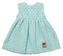 Baby Nellys Lehké Handmade šatičky Madeira, mátové; 62 (2-3m)